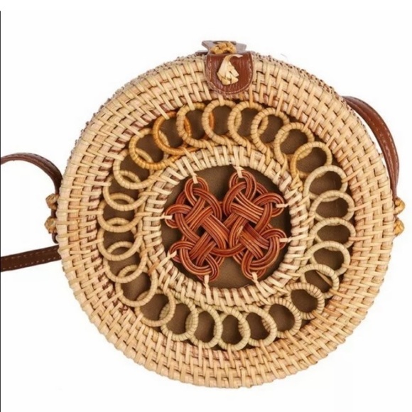 RATTAN BOHO CROSSBODY / SHOULDER BAG - Picture 2 of 4